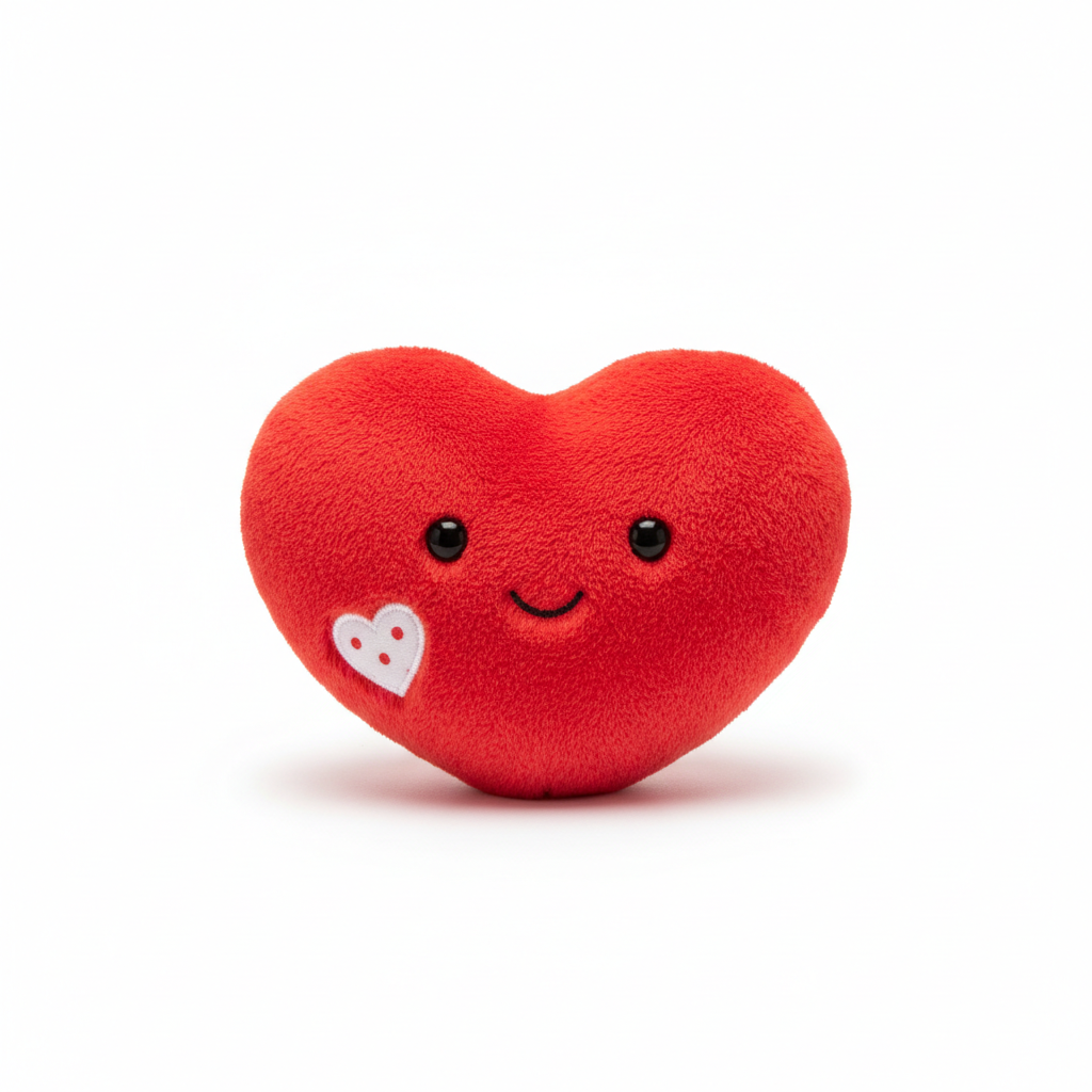 small red heart toy